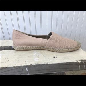- Maypol espadrille flat slip on, size 39 pink leather